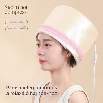 Otthoni használatra szánt elektromos melegítő hajkalap spa melegítéssel, hajmaszk-kezelés, szárító sapka, levehető és mosható