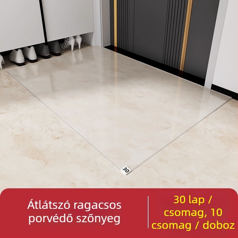 Egyszer használatos porfogó matrac bejárathoz és műhelyekhez, TPES, négyzetes, egyszínű, testreszabható, porszívózható, modern minimalista stílus