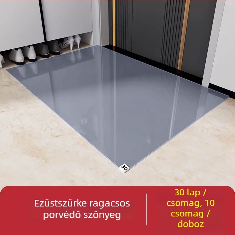 Egyszer használatos porfogó matrac bejárathoz és műhelyekhez, TPES, négyzetes, egyszínű, testreszabható, porszívózható, modern minimalista stílus