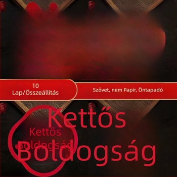 Esküvői dekorációs matrica – flockos textil, öntapadós, Win Xin márka, ajtókhoz és ablakokhoz, kategória „Boldog szavak”