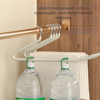 Libaformájú nadrágakasztó rozsdamentes acélból, csúszásmentes klipekkel, háztartási gardróbhoz, modern minimális stílus
