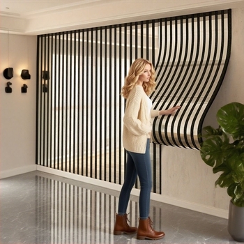 3D PVC falikép matrica, Novelvital márka, vízálló és nedvességálló, hangszigetelés, dekoratív dizájn, minta: egyszínű / geometrikus / absztrakt, 1 darab, modern minimalist stílus