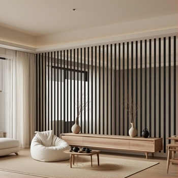 3D PVC falikép matrica, Novelvital márka, vízálló és nedvességálló, hangszigetelés, dekoratív dizájn, minta: egyszínű / geometrikus / absztrakt, 1 darab, modern minimalist stílus