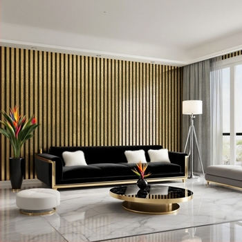 3D PVC falikép matrica, Novelvital márka, vízálló és nedvességálló, hangszigetelés, dekoratív dizájn, minta: egyszínű / geometrikus / absztrakt, 1 darab, modern minimalist stílus