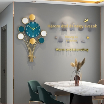 Akril 3D falióra tükrös matricákkal, modern, letisztult falidekor a nappaliba, étterembe és kereskedelmi helyiségekbe