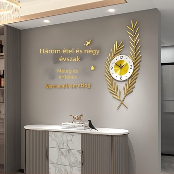 Akril 3D falióra tükrös matricákkal, modern, letisztult falidekor a nappaliba, étterembe és kereskedelmi helyiségekbe