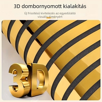Önadhéziós PVC falmatrica, 3D-s acélrács mintával és tükröző felülettel