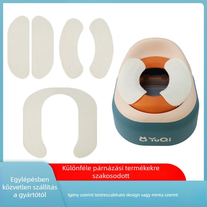 Gyerekeknek plüss öntapadós WC-ülés párna, mosható, méretre vágható, meleg, Quan Lekang