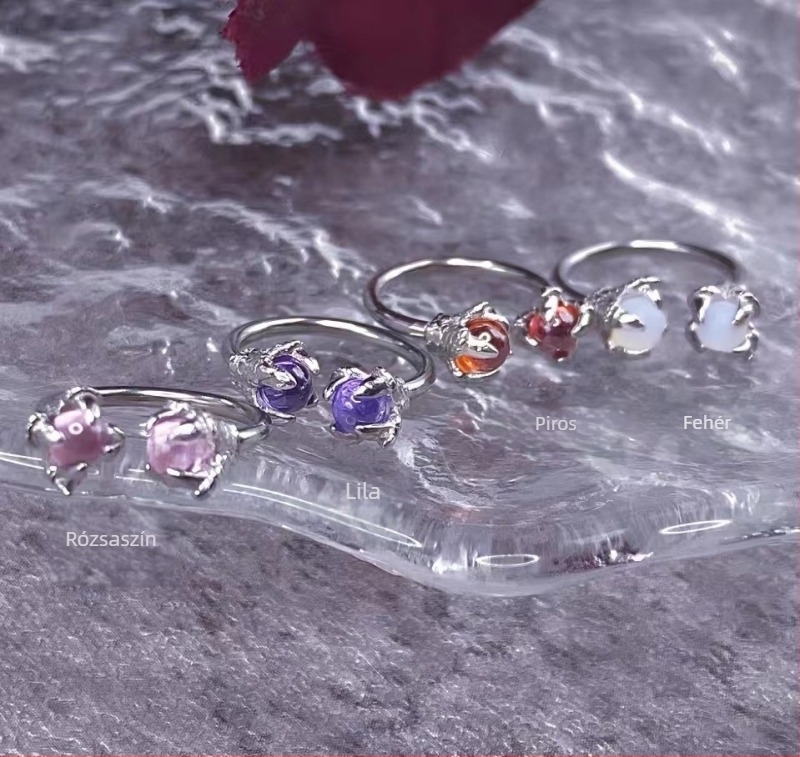 Sárkányszív ajakgyűrű és patkó alakú piercing gyűrű, titánacélból