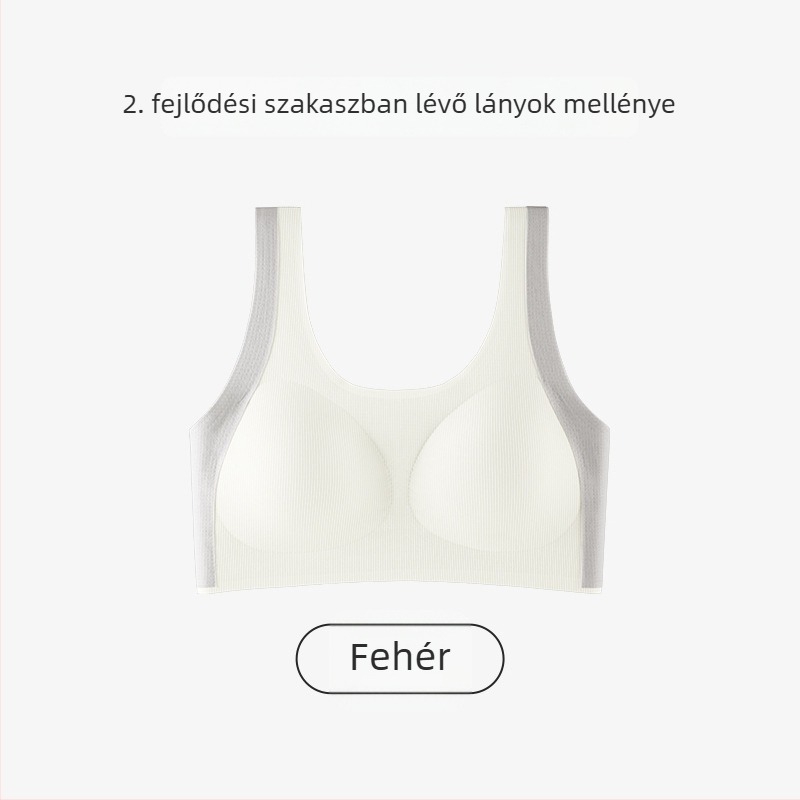Tinédzser sportmelltartó formázott kosárkákkal a pubertás időszakára, 8–18 éves lányoknak