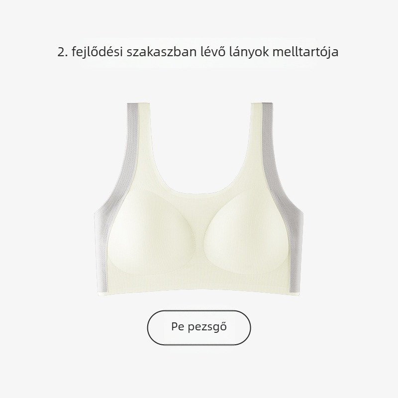 Tinédzser sportmelltartó formázott kosárkákkal a pubertás időszakára, 8–18 éves lányoknak