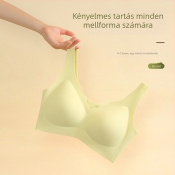 Nude színű, varrás nélküli sportmelltartó mellény-stílusban, vezeték nélküli, könnyű, kosár A-C