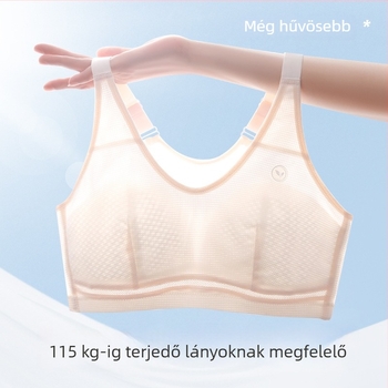 Tinédzser lányoknak szánt sportmelltartó a fejlődési szakaszban, plusz méret, mellény-stílus