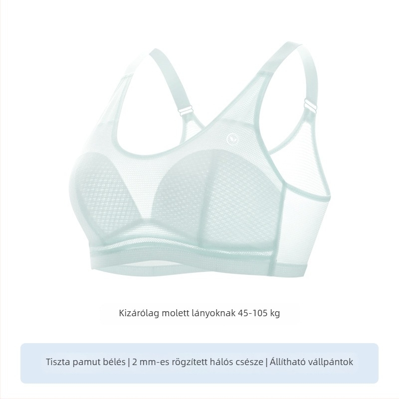Tinédzser lányoknak szánt sportmelltartó a fejlődési szakaszban, plusz méret, mellény-stílus