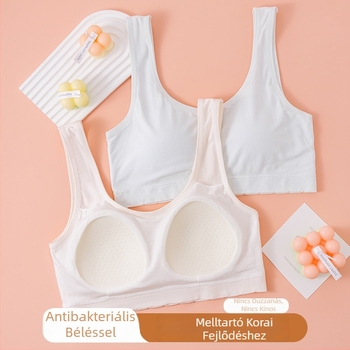 Fiatalos sportmelltartó, teljes kosár, légies hátsó dizájn, viszkóz anyag, rögzített dupla vállpántok, merevítő nélkül, új stílus, 2025 tavaszi megjelenés