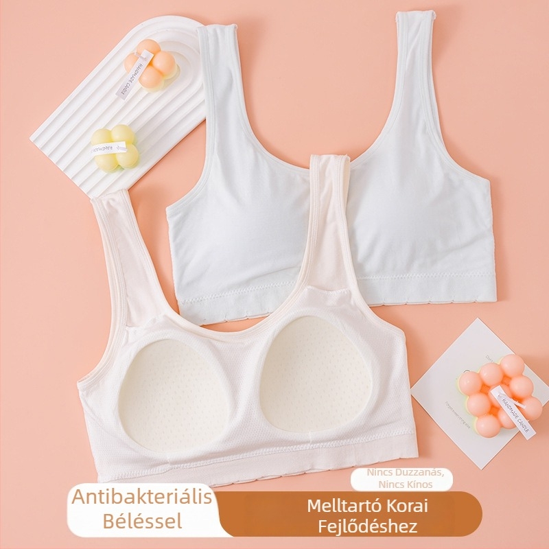 Fiatalos sportmelltartó, teljes kosár, légies hátsó dizájn, viszkóz anyag, rögzített dupla vállpántok, merevítő nélkül, új stílus, 2025 tavaszi megjelenés