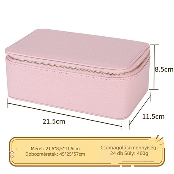 Ékszerdoboz SMZ-078, Cortex anyag, casual stílus, 12 részes készlet