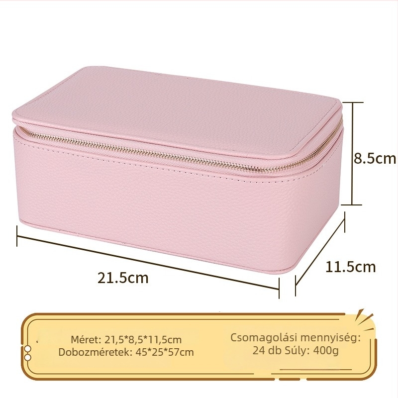 Ékszerdoboz SMZ-078, Cortex anyag, casual stílus, 12 részes készlet