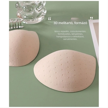 Nylon melltartó betét - 2 cm vastagság, légáteresztő, izzadságot felszívó, láthatatlan támogatás sportmellényhez
