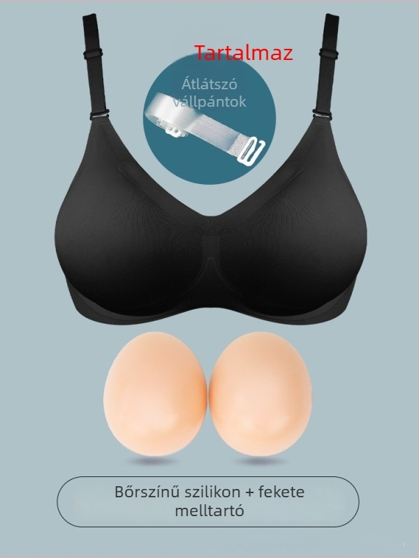 Szilikon protézises mellek – varrás nélküli push-up melltartó kis mellemhez, cosplayhoz