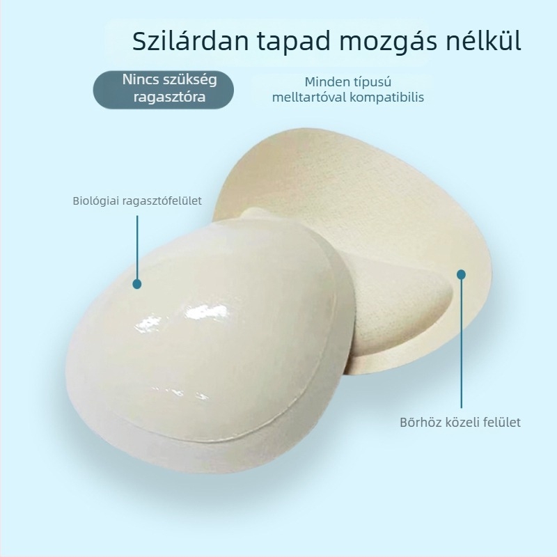 Libatojás alakú vastag szilikon melltartó betét, vastag, láthatatlan, 2014 előtt