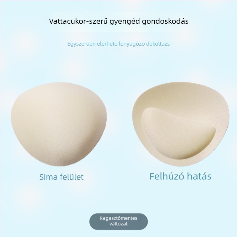 Libatojás alakú vastag szilikon melltartó betét, vastag, láthatatlan, 2014 előtt