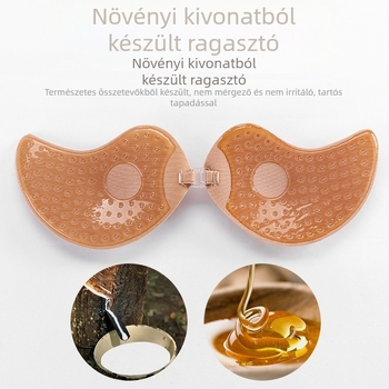 Interley nylon invizibil vékony átlátszó mellbetét szív alakú, szexi esküvői fehérneműhöz