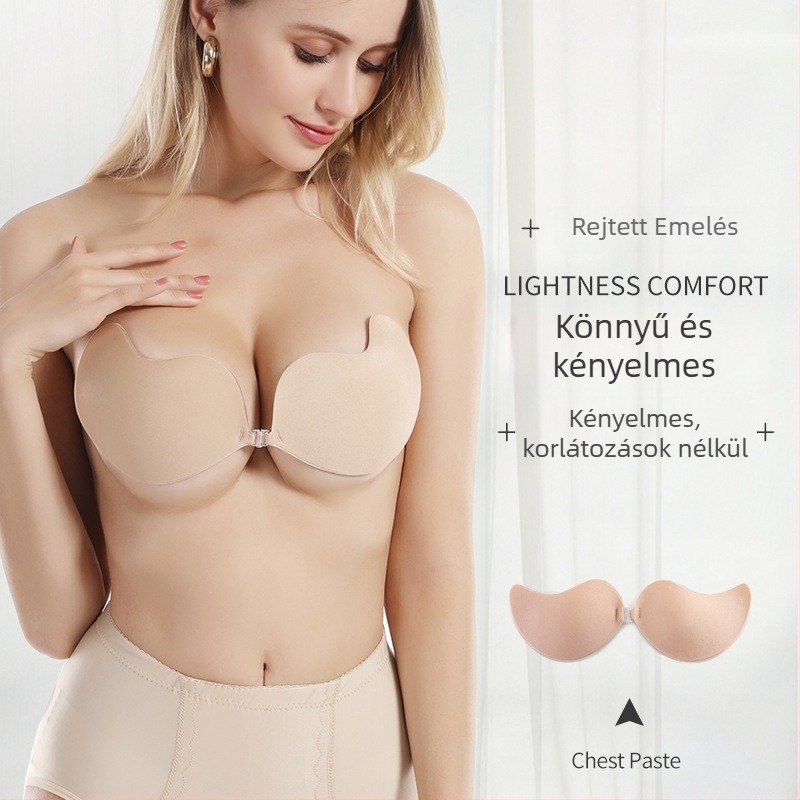 Interley nylon invizibil vékony átlátszó mellbetét szív alakú, szexi esküvői fehérneműhöz