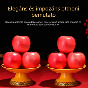 Kerámiagyümölcs kínáló tál – Purple Lotus márkájú, Vagyon Istene és Buddha tiszteletére