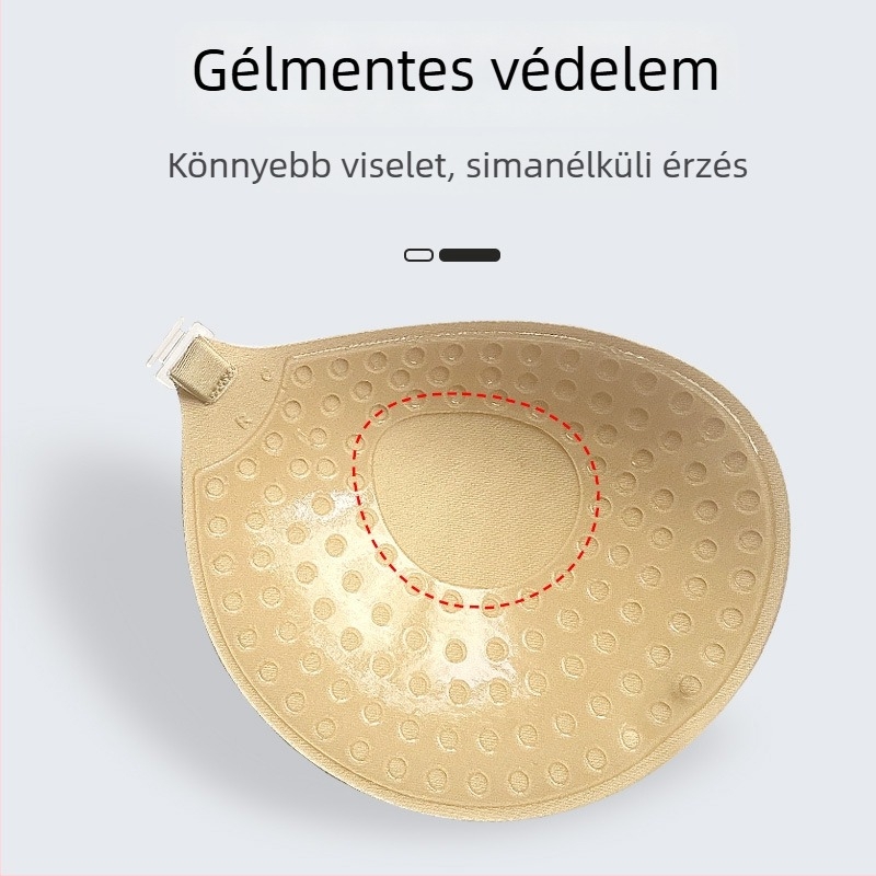 Kisméretű és lapos mellhez való push-up tapasz — láthatatlan, vastagított, kerek kosár alakú, nylonból, márka Uvome