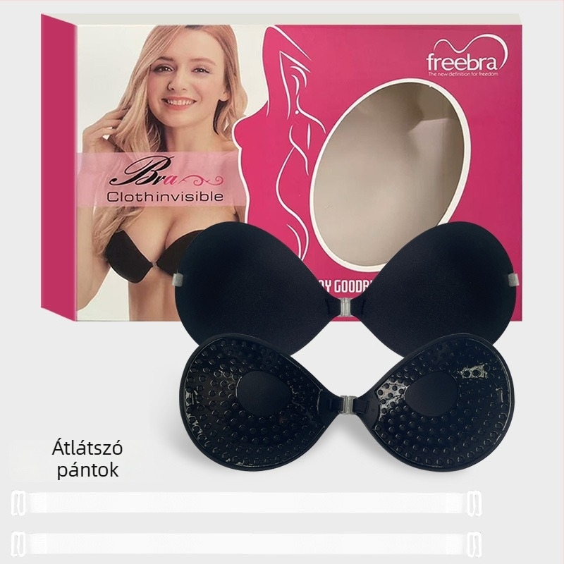 Kisméretű és lapos mellhez való push-up tapasz — láthatatlan, vastagított, kerek kosár alakú, nylonból, márka Uvome