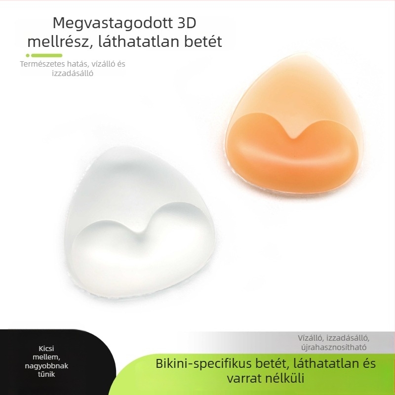 Szilikon Mellkasbetét Esküvői Ruhához — varrat nélküli, láthatatlan, vastított, lélegző