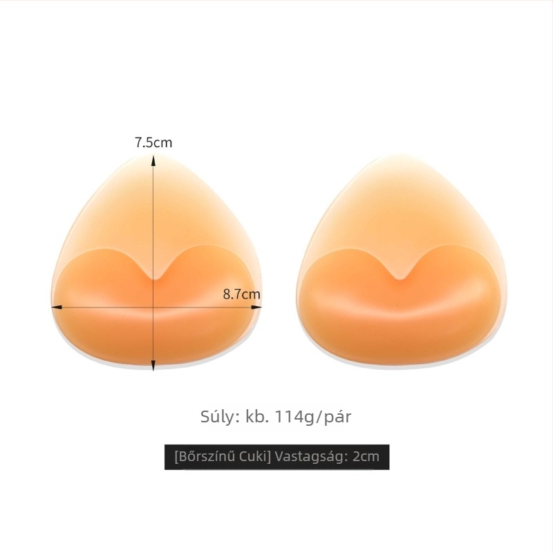 Szilikon Mellkasbetét Esküvői Ruhához — varrat nélküli, láthatatlan, vastított, lélegző