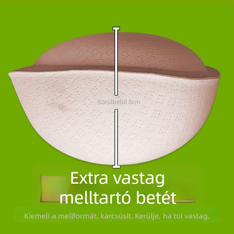 8 cm vastag kivehető párnázás sportmelltartóhoz, kibővített kosár és megvastagodott belső bélés