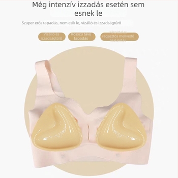 Háromszög alakú, kétoldalas öntapadó melltartó betét, nylonból, vastított kivitel, gyűjtéshez és V-formájú kiemeléshez