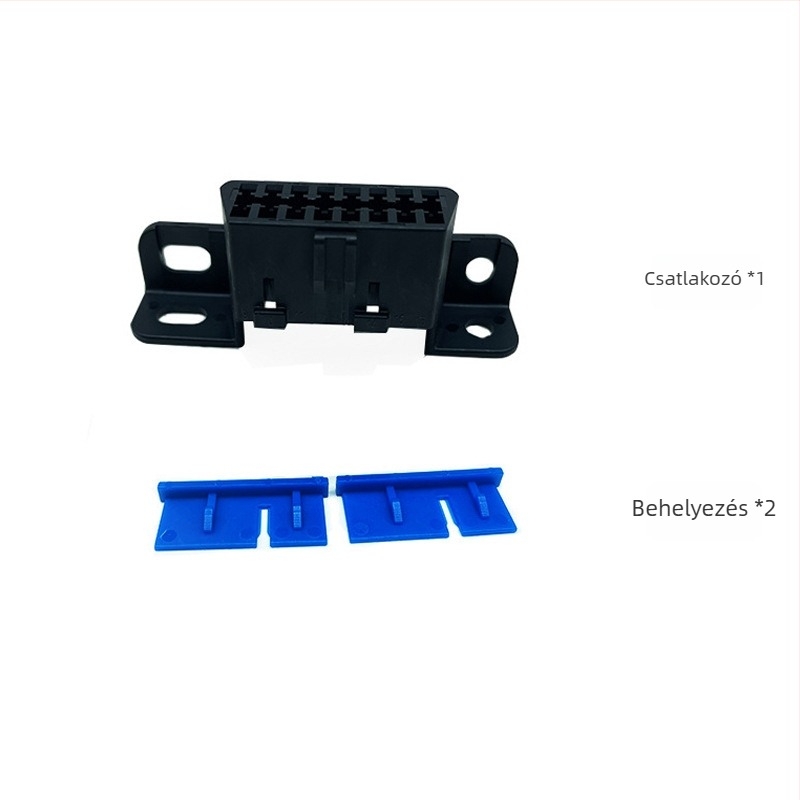 OBD-II női adapter autóhoz – Refined Obd-ii, 5V/2A, 16 tű, IP6X, közvetlen csatlakozás