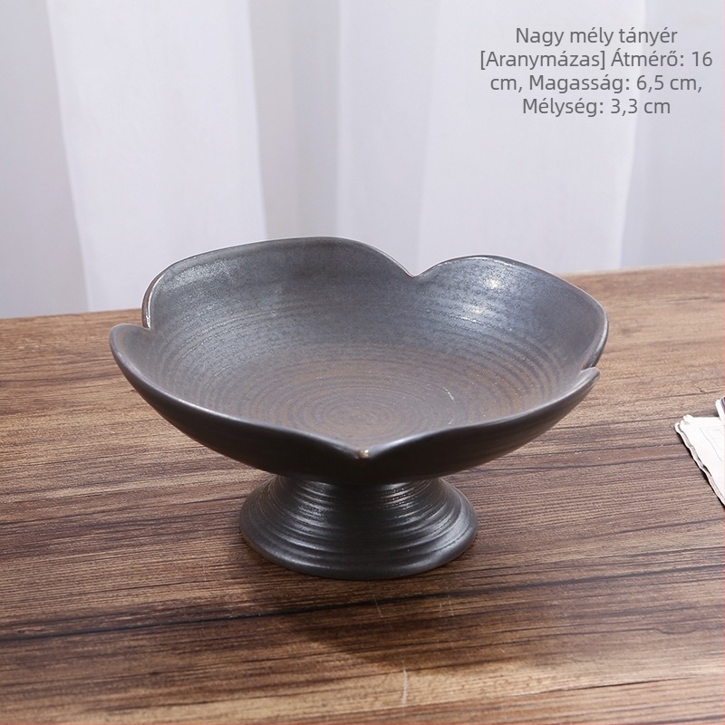 Mood Ceramics gyümölcstál magas lábbal – kerámia, retro lux stílus, bevezetés 2022 tavasz