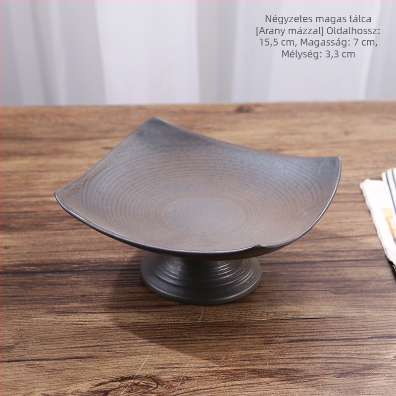 Mood Ceramics gyümölcstál magas lábbal – kerámia, retro lux stílus, bevezetés 2022 tavasz