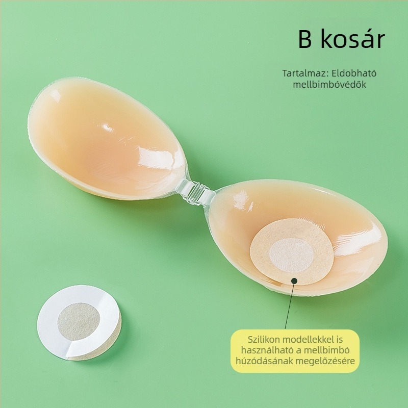 Szilikon mellpaszták esküvői ruhához, felhúzó hatású, átlátszó, kis mellekhez