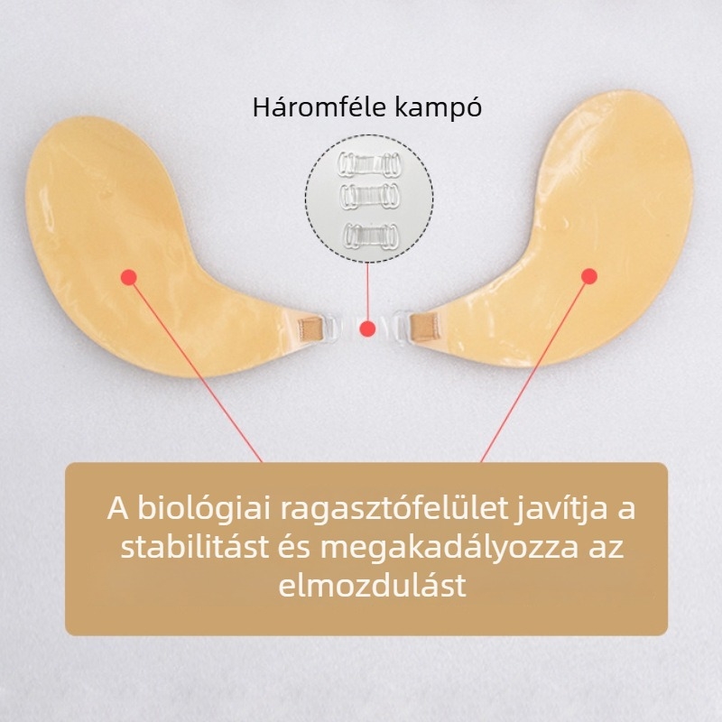 Vékony mellbimbó tapasz push-up hatással, esküvői ruha, szivárgás elleni, láthatatlan, lélegző