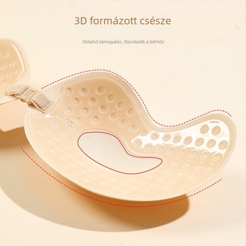 Mangó alakú láthatatlan mellragasztó, pánt nélküli viselethez, pamut, vékony, sima, szexi