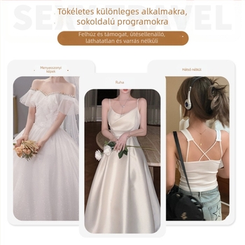 Mangó alakú láthatatlan mellragasztó, pánt nélküli viselethez, pamut, vékony, sima, szexi