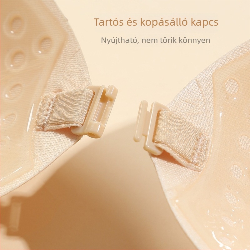 Mangó alakú láthatatlan mellragasztó, pánt nélküli viselethez, pamut, vékony, sima, szexi