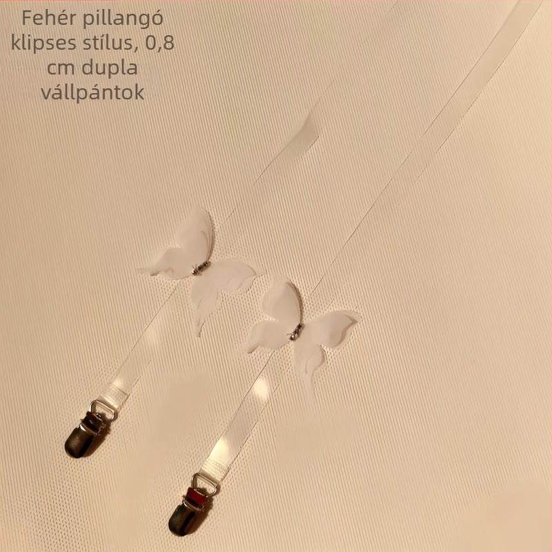 Rejtett melltartó pántok — átlátszó, masni, gyémánt részletek; Nylon; Yongwei; Megjelenés: 2025 tél