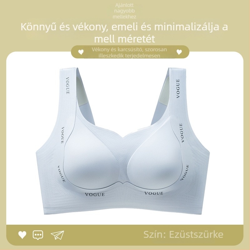 Plusz méretű kismama melltartó nagy mellekhez, anti-sag, emelés és formázás, lélegző sportos dizájn, hátul négy sor zár