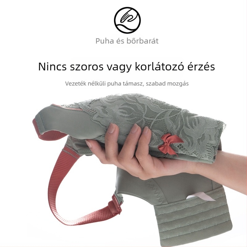 Drótkötés nélküli latex csipkés melltartó nagy mellekhez, formázó, teljes kosár, állítható pántok, hátul hatsoros záródás, ultra vékony formázó kosár, lélegző és kényelmes
