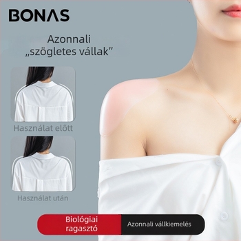 Szilikon vállpárna nőknek és férfiaknak, derékszögű forma, keskeny válltámasz, varratmentes, csúszásmentes