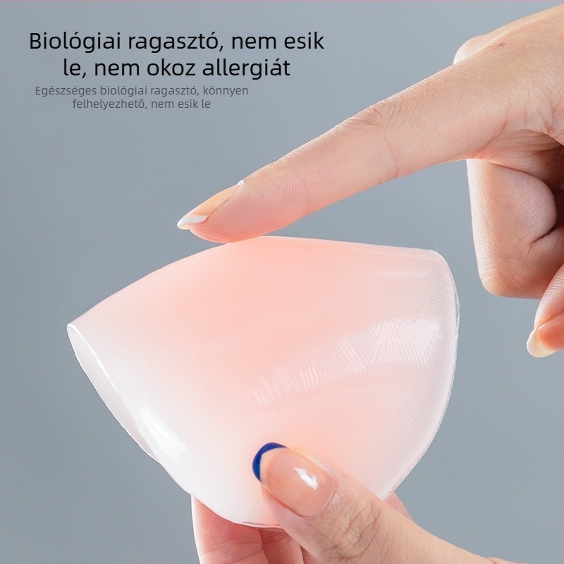 Szilikon vállpárna nőknek és férfiaknak, derékszögű forma, keskeny válltámasz, varratmentes, csúszásmentes