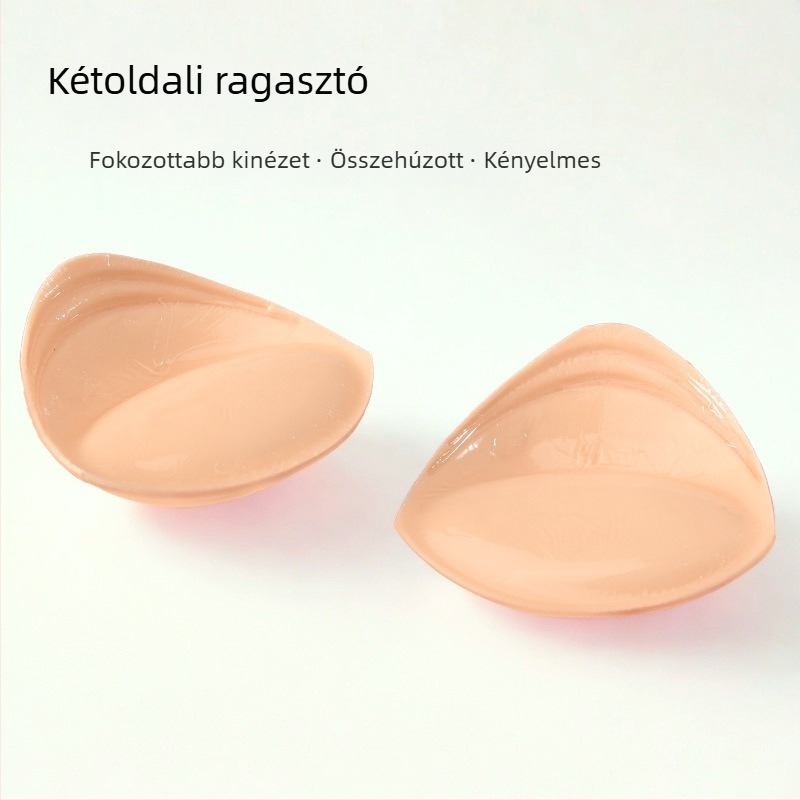 Szilikon melltartó párnák, háromszög alakú, vastagított, láthatatlan, lélegző