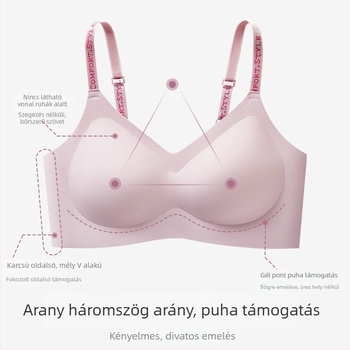 Új, varratszegély nélküli női melltartó – kényelmes, lélegző, Push-Up hatás, szép hátsó vonal